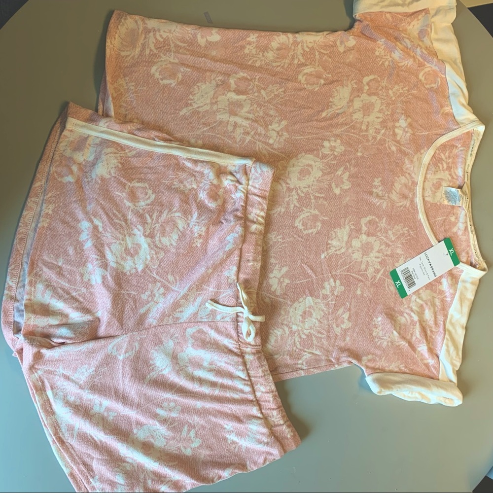 Lucky Brand XL Floral Pajama Set NWT